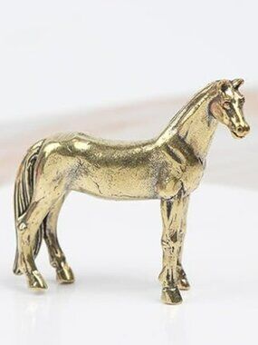 Antique Look Bronze Horse Statue Country Home Decor Western Horse Lover Mini